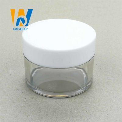 20ml 30g 30ml 2 onças frascos cosméticos plásticos de 1 espaço livre da onça com os recipientes de amostra cosméticos pequenos das tampas