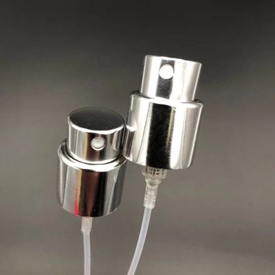 Bomba fina 15mm do pulverizador da névoa do metal de prata do perfume do parafuso