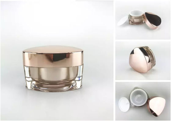 Parede dobro 5ml 50ml dos frascos cosméticos plásticos vazios pretos roxos do creme de Brown 10 onças recipientes plásticos de 10 gramas